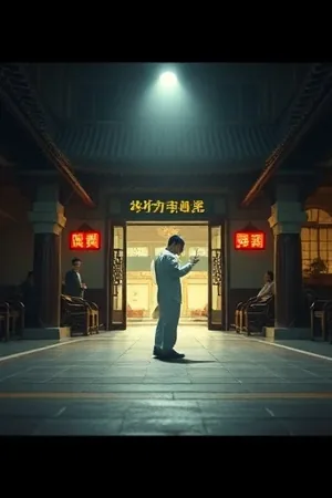 《最后一排观众》封面，剧场后排空座与安全出口提示灯